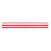 Festive Pink Red Stripes Christmas Ripsband (Vorderseite)