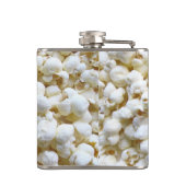 Festive Popcorn Texture Fotografy Decor Flachmann (Rückseite)