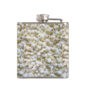 Festive Popcorn Texture Fotografy Decor Flachmann (Rückseite)