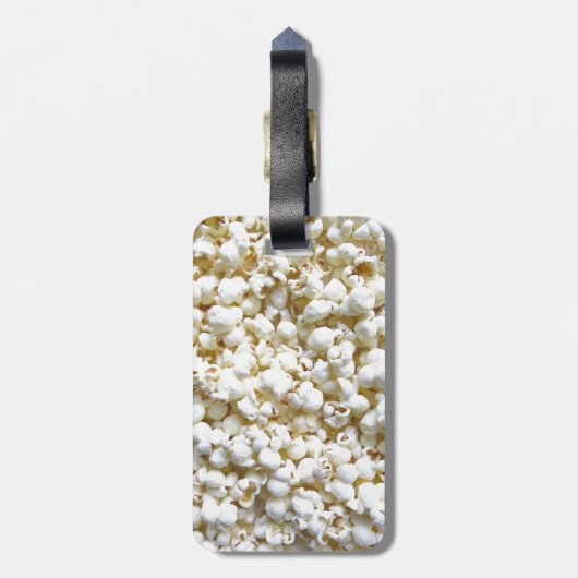 Festive Popcorn Texture Fotografy Decor Gepäckanhänger (Rückseite vertikal)