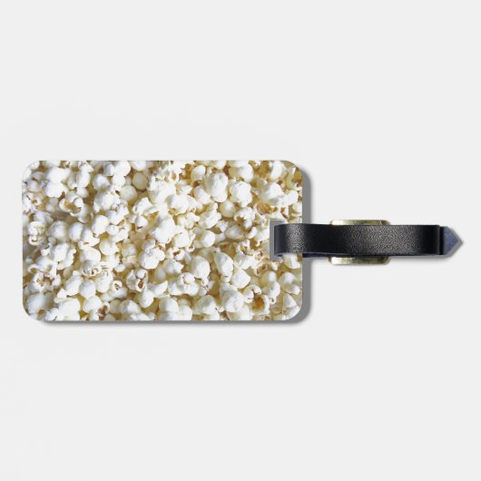 Festive Popcorn Texture Fotografy Decor Gepäckanhänger (Rückseite horizontal)