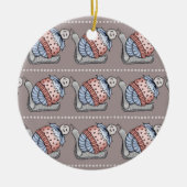 Festive pudding keramik ornament (Vorne)