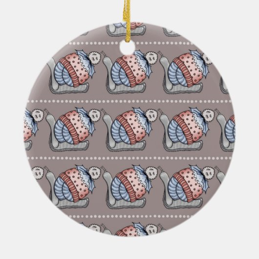 Festive pudding keramik ornament (Hinten)