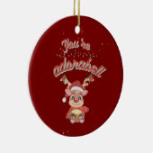 Festive Pun Ornament - Adorable Holiday Design (Rechts)