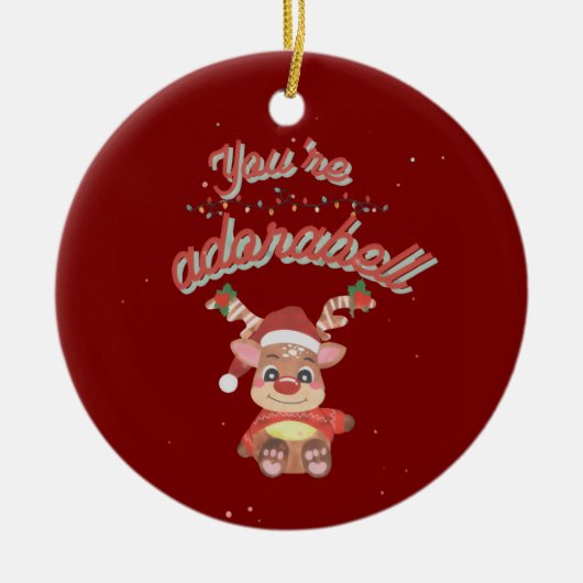 Festive Pun Ornament - Adorable Holiday Design (Vorne)