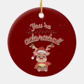 Festive Pun Ornament - Adorable Holiday Design (Hinten)