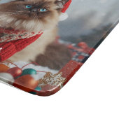 Festive Ragdoll Cat Christmas Personalized  Schneidebrett (Ecke)