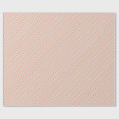 Festive Red and Gold Christmas Candy Cane Stripes  Geschenkpapier (Flach)