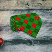 Festive Red and Green Christmas Argyle Pattern Krawatte
