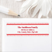 Festive Red and White Merry Christmas Address (Insitu)