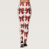 Festive Red Bow Leggings (Rückseite)