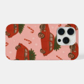 Festive Red Car Christmas Phone Case –Holiday xmas iPhone Hülle (Rückseite (Horizontal))