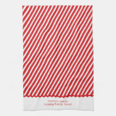 Festive Red Christmas Family Holiday Baking Squad Geschirrtuch (Vertikal)