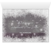 Festive Red New Year 2026 Merry Christmas (Innenansicht Horizontal (Unten))