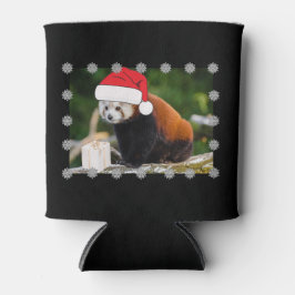 Festive Red Panda Christmas Dosenkühler