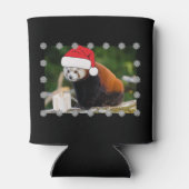 Festive Red Panda Christmas Dosenkühler (Rückseite)