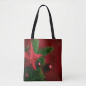Festive Red Star Christmas  Bag Tasche (Vorderseite)