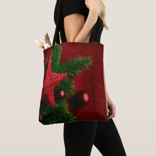 Festive Red Star Christmas  Bag Tasche (Von Nahem)