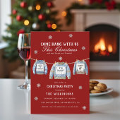 Festive Red xmas Sweater Christmas Party Einladung