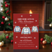 Festive Red xmas Sweater Christmas Party Einladung