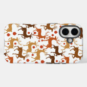 Festive Reindeer Christmas iPhone Case (Rückseite (Horizontal))