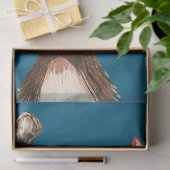 Festive Reindeer Christmas Shower Curtain Seidenpapier (Geschenk)