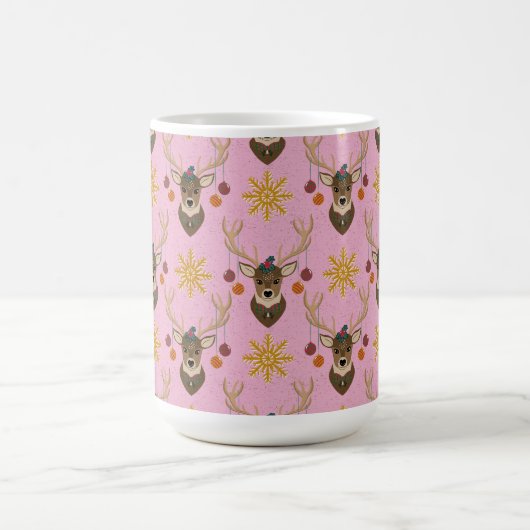 Festive Reindeer Kaffeetasse (Mittel)