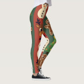 Festive Retro Christmas Icons Leggings (Rechts)