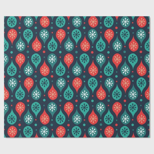 Festive Retro Mitte Jahrhunderts Mod geometrisch g Geschenkpapier (Flach)