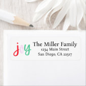 Festive return address labels (Insitu)