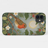 Festive Robin und Holly Case-Mate iPhone Hülle (Rückseite (Horizontal))
