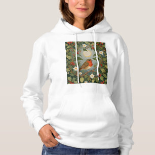 Festive Robin und Holly Hoodie