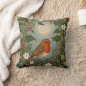 Festive Robin und Holly Kissen (Decke)