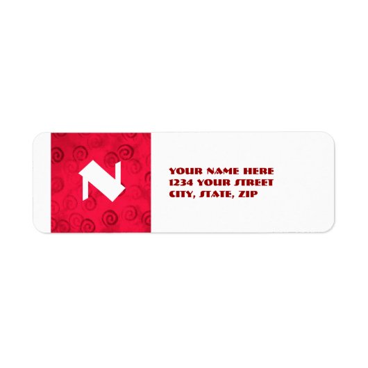 Festive Rote Spiralen (Vorne)