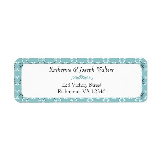 Festive Royal Botanical Robin's Egg Blue Address (Vorne)