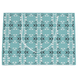 Festive Royal Botanical Robin's Egg Blue Große Geschenktüte