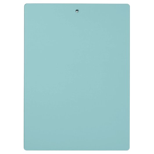 Festive Royal Botanical Robin's Egg Blue Monogram Klemmbrett (Rückseite)