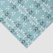 Festive Royal Botanical Robin's Egg Blue Seidenpapier (Ausschnitt)
