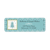 Festive Royal Botanical Robin's Egg Blue Tree (Vorne)