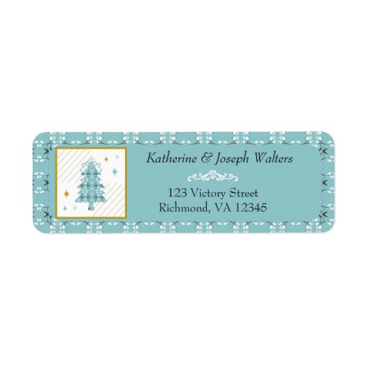 Festive Royal Botanical Robin's Egg Blue Tree (Vorne)