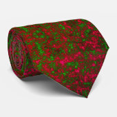 Festive Ruby Emerald Speckle Krawatte (Gerollt)