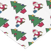 Festive Santa Christmas Table Runner Kurzer Tischläufer (Ecke)