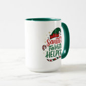 Festive Santa Helper Christmas Combo Mug Tasse (VorderseiteRechts)