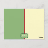 Festive Santa Stars Believe Inspirivity  Postkarte (Rückseite)