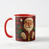Festive Santa Zipper | Plaid Christmas Drinkware Tasse (Links)