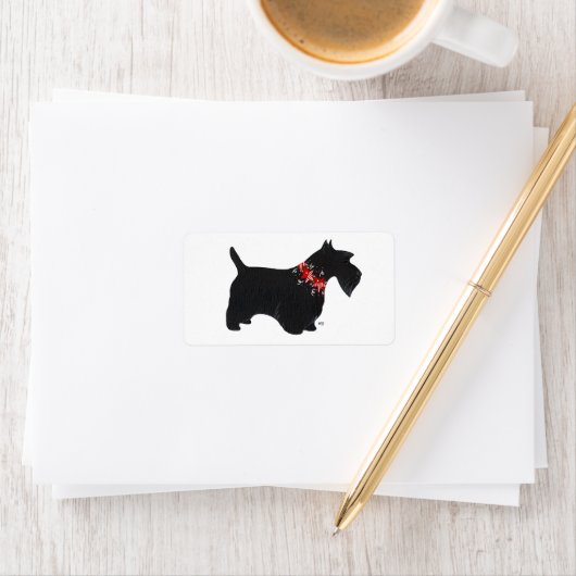 Festive Scottie Stickers! Adressaufkleber (Insitu)