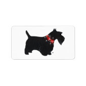 Festive Scottie Stickers! Adressaufkleber (Vorne)