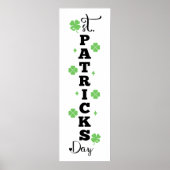 Festive Shamrock St. Patricks Day Décor Poster (Vorne)