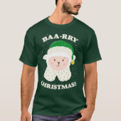Festive Sheep Says Baa-rry Christmas! T-Shirt (Vorderseite)