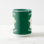 Festive Sheep Says Baa-rry Christmas! Tasse (Zentrum)